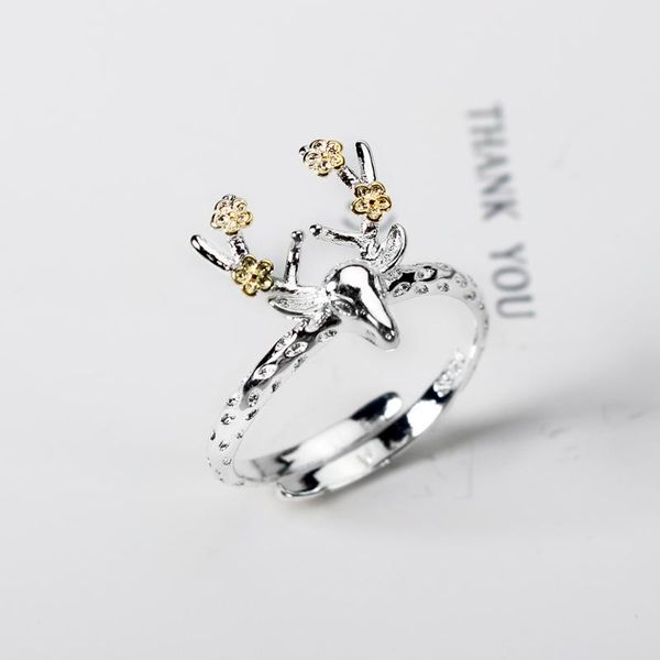 cluster rings original design luxury ring 925 silver antler opening 2021 woman fashion diy jewelry valentine's day gift, Golden;silver
cluster rings original design luxury ring 925 silver antler opening 2021 woman fashion diy jewelry valentine's day gift, Golden;silver