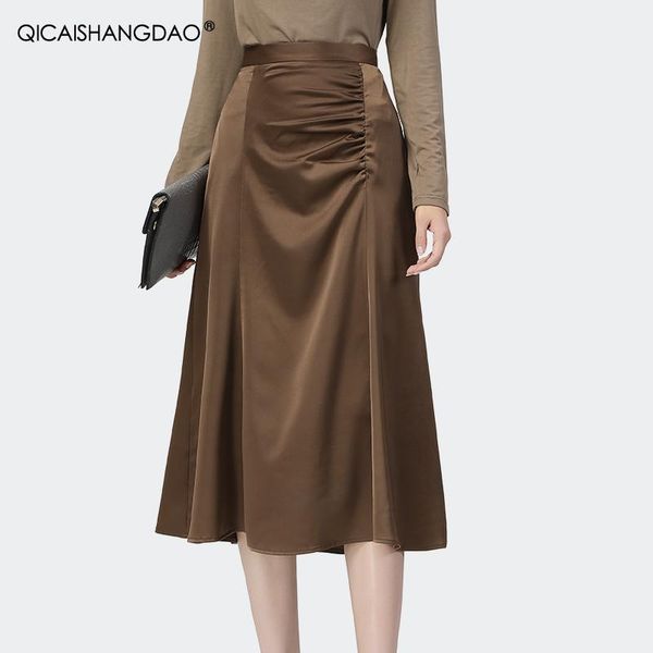 skirts fashion high waist khaki satin skirt women long a-line pleated slim 2021 spring female elegant office bottoms clothes, Black
skirts fashion high waist khaki satin skirt women long a-line pleated slim 2021 spring female elegant office bottoms clothes, Black