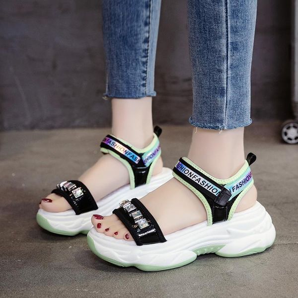 drop women casual open toe platform shoes woman comfortable beach sandalias mujer summer fashion crystal wedge sandals, Black
drop women casual open toe platform shoes woman comfortable beach sandalias mujer summer fashion crystal wedge sandals, Black