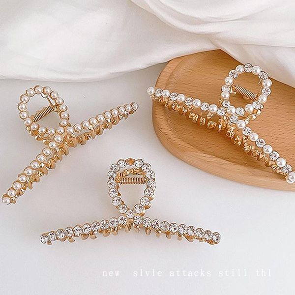 hair clips & barrettes pearls claw cross grasping clip makeup styling for women fashion rhinestone accessories, Golden;silver
hair clips & barrettes pearls claw cross grasping clip makeup styling for women fashion rhinestone accessories, Golden;silver