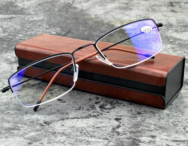 sunglasses halfrim black business reading glasses alloy frame for gentlemen men blue light blocking 1+1.5 +2.0 +2.5 +3 +4, White;black
sunglasses halfrim black business reading glasses alloy frame for gentlemen men blue light blocking 1+1.5 +2.0 +2.5 +3 +4, White;black