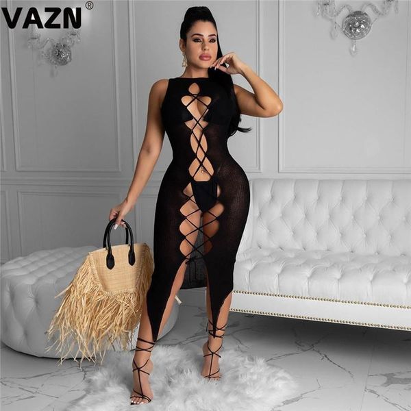 casual dresses vazn fashion 2021 summer lady black solid mid-calf dress sleeveless drawstring sheath guazy knitted, Black;gray
casual dresses vazn fashion 2021 summer lady black solid mid-calf dress sleeveless drawstring sheath guazy knitted, Black;gray