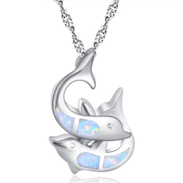 pendant necklaces trend fire opal dolphin men's women's holiday gift necklace jewelry wholesale, Silver
pendant necklaces trend fire opal dolphin men's women's holiday gift necklace jewelry wholesale, Silver
