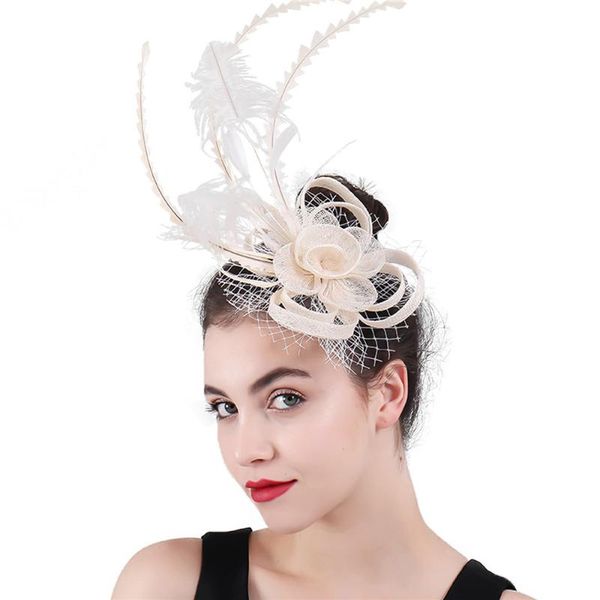 fashion ivory sinamay headdress for bridal feather party fascinators hat linen woman married veils headwear hairband hair accessories
fashion ivory sinamay headdress for bridal feather party fascinators hat linen woman married veils headwear hairband hair accessories