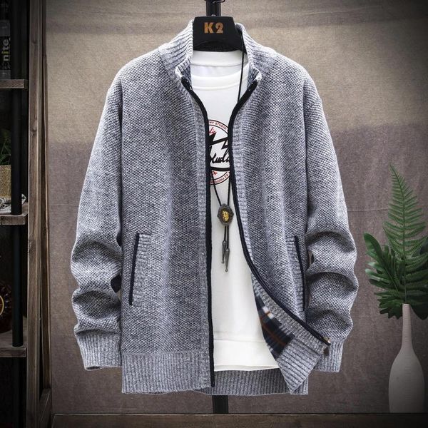 men's jackets 2021 warm jacket sweater coat thick fleece for men winter zipper wool fashion slim sweaters solid color long sleeve knitt, Black;brown
men's jackets 2021 warm jacket sweater coat thick fleece for men winter zipper wool fashion slim sweaters solid color long sleeve knitt, Black;brown