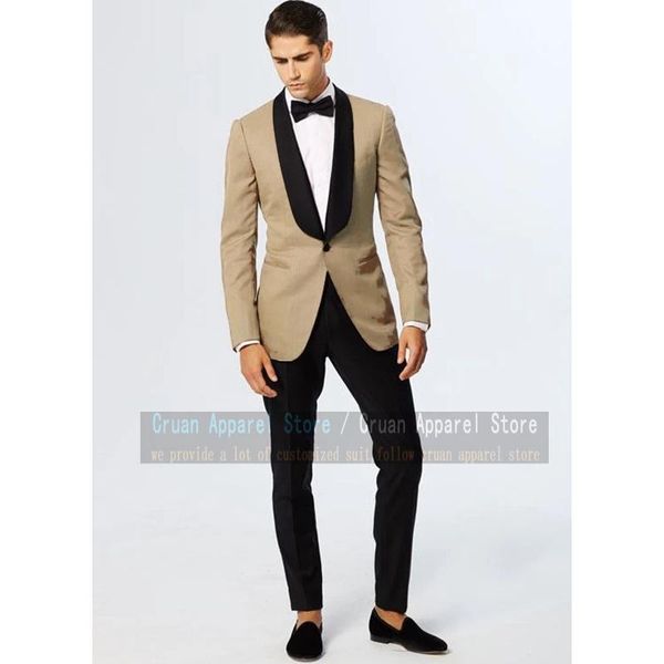 men's suits & blazers tailor-made khaki wedding men set slim fit causal shawl lapel male blazer groom tuxedo jacket with pants 2 pieces, White;black
men's suits & blazers tailor-made khaki wedding men set slim fit causal shawl lapel male blazer groom tuxedo jacket with pants 2 pieces, White;black