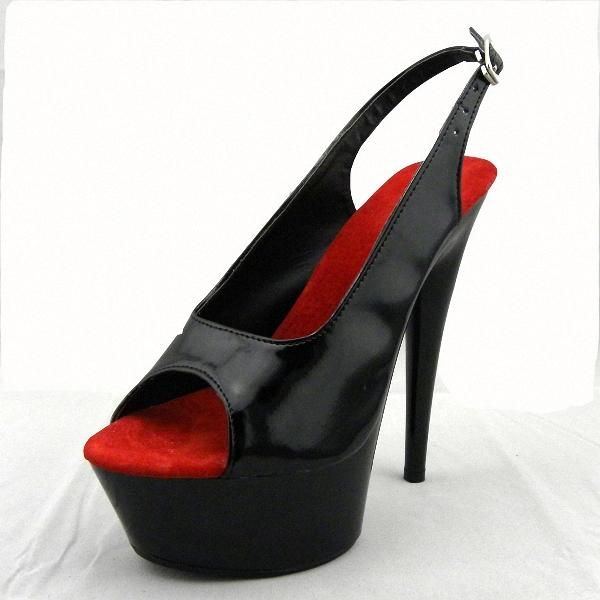 15cm high-heeled shoes formal dress open toe sandals sling peep-toe platform with 5 3/4 inch stiletto heel, Black
15cm high-heeled shoes formal dress open toe sandals sling peep-toe platform with 5 3/4 inch stiletto heel, Black