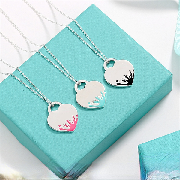 korean version of heart-shaped water drop enamel necklace female pendant clavicle chain fashion trend jewelry double plating thick silver bo
korean version of heart-shaped water drop enamel necklace female pendant clavicle chain fashion trend jewelry double plating thick silver bo