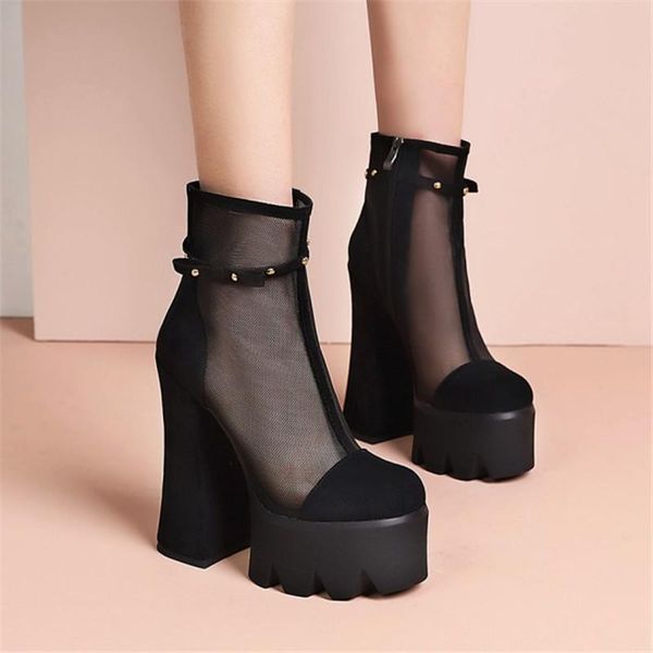 boots pxelena plus size 34-43 women punk gothic mesh+flock ankle 2021 fall spring chunky block super high heels 15cm shoes zip, Black
boots pxelena plus size 34-43 women punk gothic mesh+flock ankle 2021 fall spring chunky block super high heels 15cm shoes zip, Black