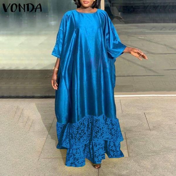 casual dresses summer dress women 3/4 sleeve long maxi vonda 2021 solid beach sundress bohemian vestidos elegant robe s-, Black;gray
casual dresses summer dress women 3/4 sleeve long maxi vonda 2021 solid beach sundress bohemian vestidos elegant robe s-, Black;gray