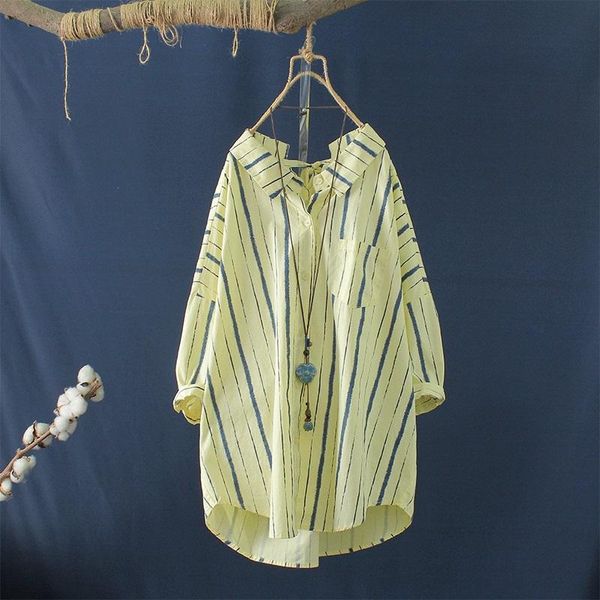 women's blouses & shirts 2021 summer cotton shirt office lady casual turn down collar back neck lace up loose mujer vertical striped w, White
women's blouses & shirts 2021 summer cotton shirt office lady casual turn down collar back neck lace up loose mujer vertical striped w, White