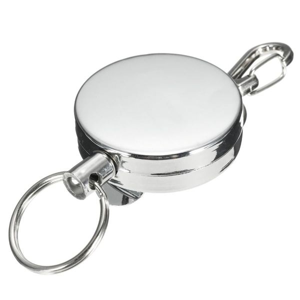 keychains men women elastic key chain stainless steel sporty retractable recoil anti theft metal ring belt clip, Silver
keychains men women elastic key chain stainless steel sporty retractable recoil anti theft metal ring belt clip, Silver