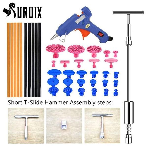 professional hand tool sets paint dent repair car slide hammer kits with melt glue gun for auto hail damage and door dings
professional hand tool sets paint dent repair car slide hammer kits with melt glue gun for auto hail damage and door dings