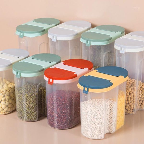 storage bottles & jars plastic cereal dispenser container kitchen food grain rice sealed transparent boxes supplies organizer
storage bottles & jars plastic cereal dispenser container kitchen food grain rice sealed transparent boxes supplies organizer