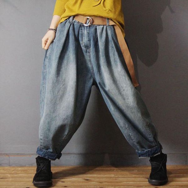 autumn casual denim harem womens pant spring do old cotton loose jeans women vintage retro lantern, Black;white
autumn casual denim harem womens pant spring do old cotton loose jeans women vintage retro lantern, Black;white