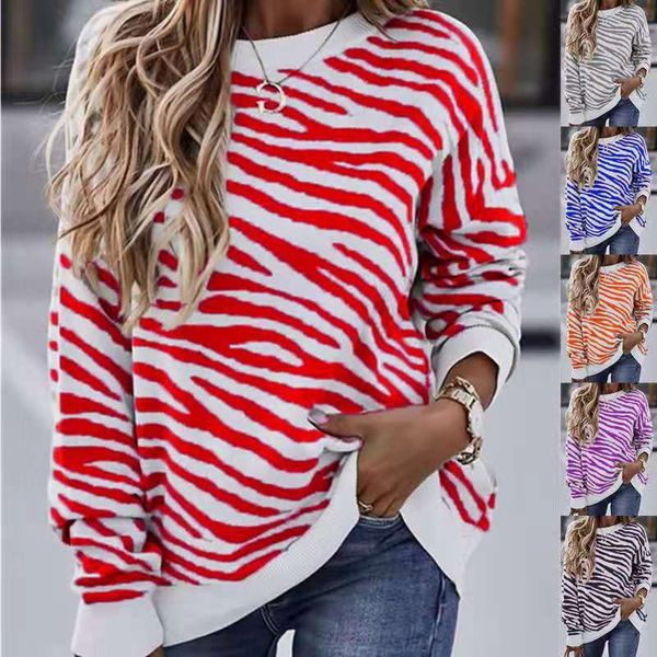 2021 spring and autumn new women's irregular stripe printing loose long sleeve t-shirt, White
2021 spring and autumn new women's irregular stripe printing loose long sleeve t-shirt, White
