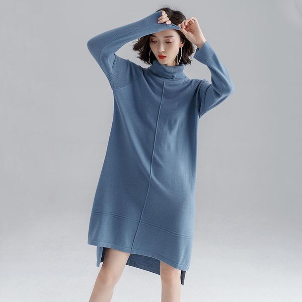 casual dresses 2021 autumn fashion solid knitted wool sweaters loose turtleneck pullover lady knit dress, Black;gray
casual dresses 2021 autumn fashion solid knitted wool sweaters loose turtleneck pullover lady knit dress, Black;gray