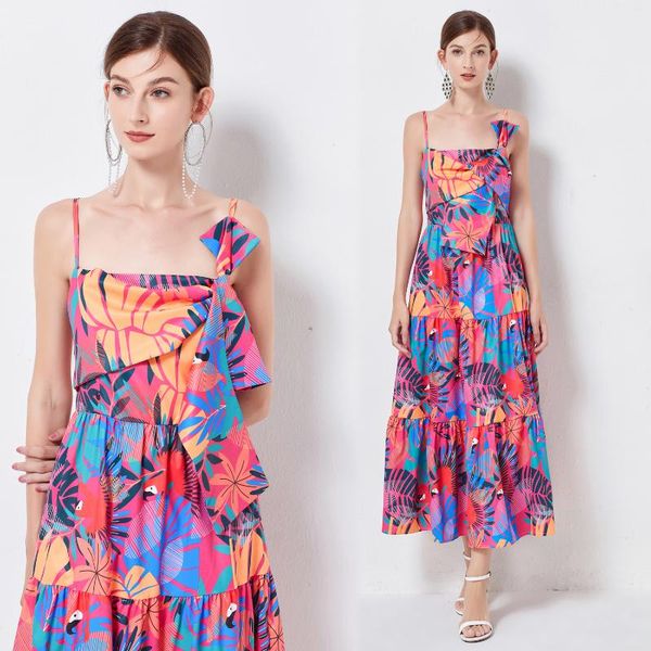 party dresses elegant fashion ins style tea length rainbow holiday with bow sling dress women cocktail, White;black
party dresses elegant fashion ins style tea length rainbow holiday with bow sling dress women cocktail, White;black