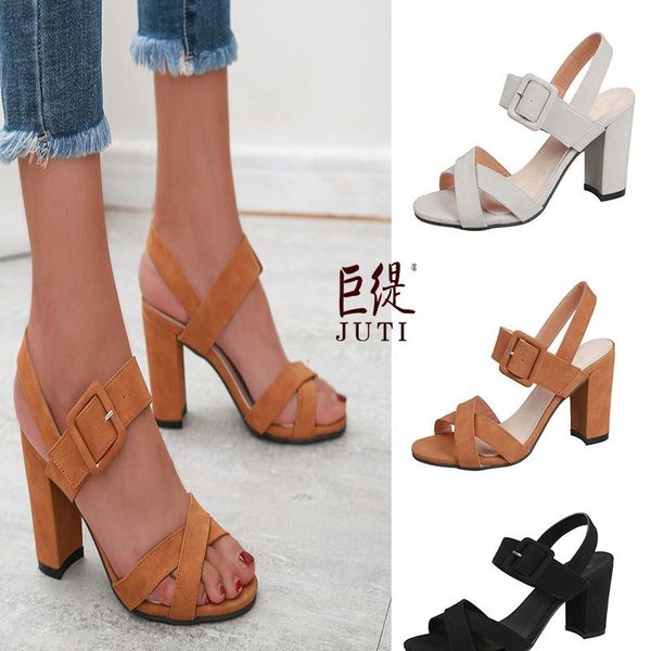 dress shoes 2021 ladies sandals fang gen luo ma feng l female high-heeled block heel women, Black
dress shoes 2021 ladies sandals fang gen luo ma feng l female high-heeled block heel women, Black