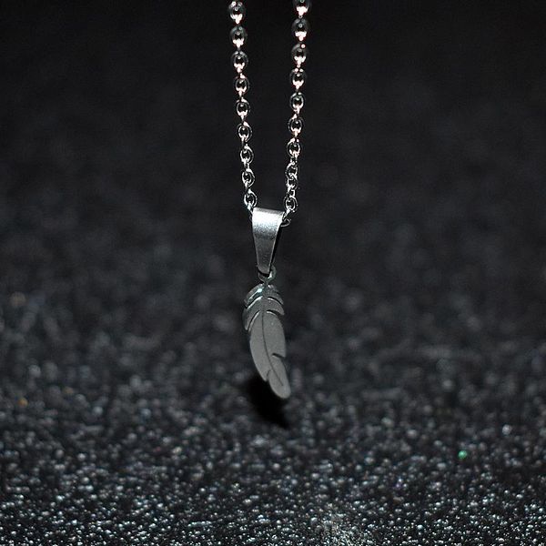pendant necklaces necklace stainless steel feather short chain statement jewelry for women collier femme collar kolye, Silver
pendant necklaces necklace stainless steel feather short chain statement jewelry for women collier femme collar kolye, Silver