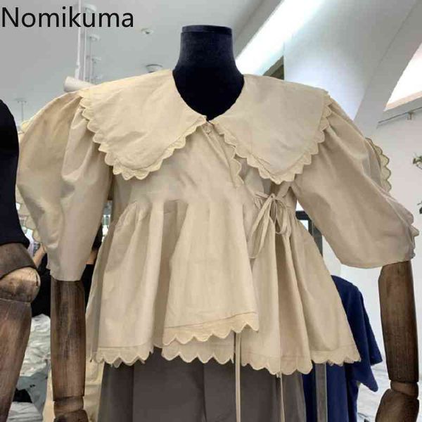 nomikuma sweet doll shirt summer puff sleeve bow tie blouse korean causal lace patchwork blusas mujer de moda verano 6h332 210427, White
nomikuma sweet doll shirt summer puff sleeve bow tie blouse korean causal lace patchwork blusas mujer de moda verano 6h332 210427, White
