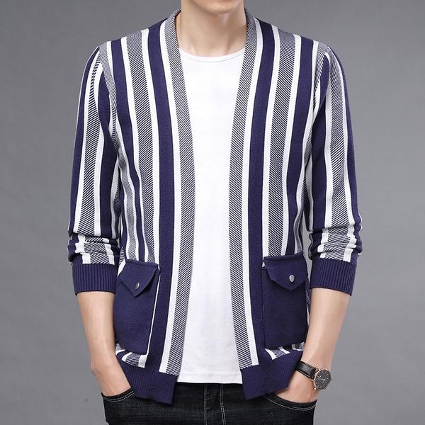 men's sweaters knitwear cardigan male autum winter striped sweater korean casual coats jacket men clothing y359, White;black
men's sweaters knitwear cardigan male autum winter striped sweater korean casual coats jacket men clothing y359, White;black