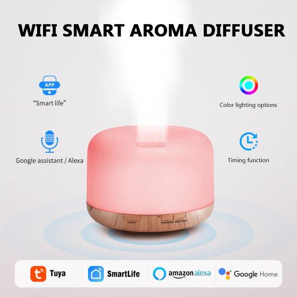 smart home control tuya life wifi wireless 500ml aroma essential oil diffuser air colorful humidifier voice with alexa google
smart home control tuya life wifi wireless 500ml aroma essential oil diffuser air colorful humidifier voice with alexa google