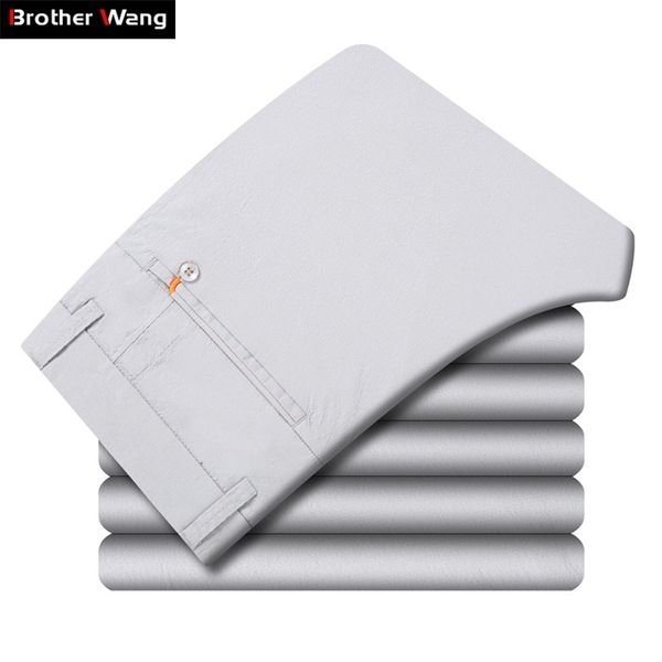 5 colors spring and summer men's slim casual pants fashion business cotton brand thin trousers classic style 210715, Black
5 colors spring and summer men's slim casual pants fashion business cotton brand thin trousers classic style 210715, Black