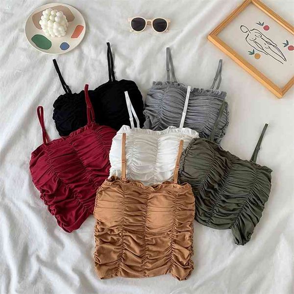 crop camisole streetwear fashion ruched women tank haut femme crop gothic camis casual cherry 210507, White
crop camisole streetwear fashion ruched women tank haut femme crop gothic camis casual cherry 210507, White