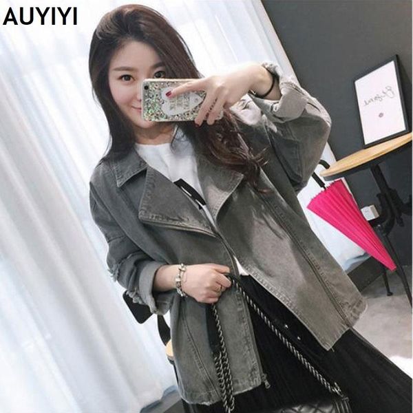 han edition easy wash do old hole profile grinding cowboy clothing coat women's jackets, Black;brown
han edition easy wash do old hole profile grinding cowboy clothing coat women's jackets, Black;brown