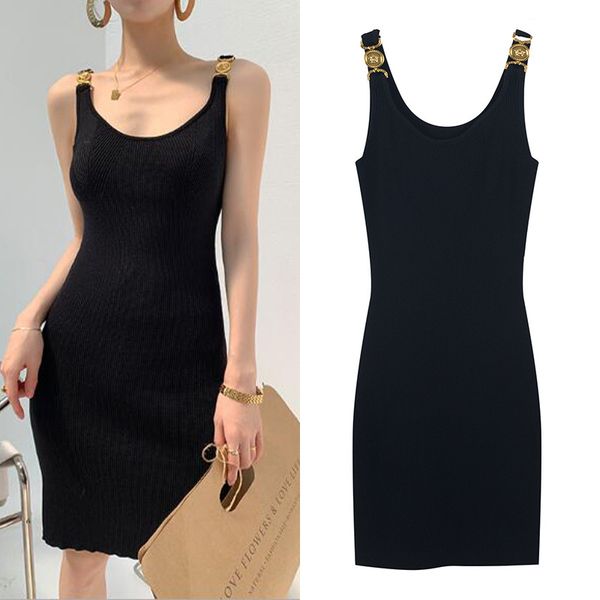 women's knits & tees french sleeveless temperament female dress summer fashion metal sling buckle crocheted hip bag little black l33e, White
women's knits & tees french sleeveless temperament female dress summer fashion metal sling buckle crocheted hip bag little black l33e, White