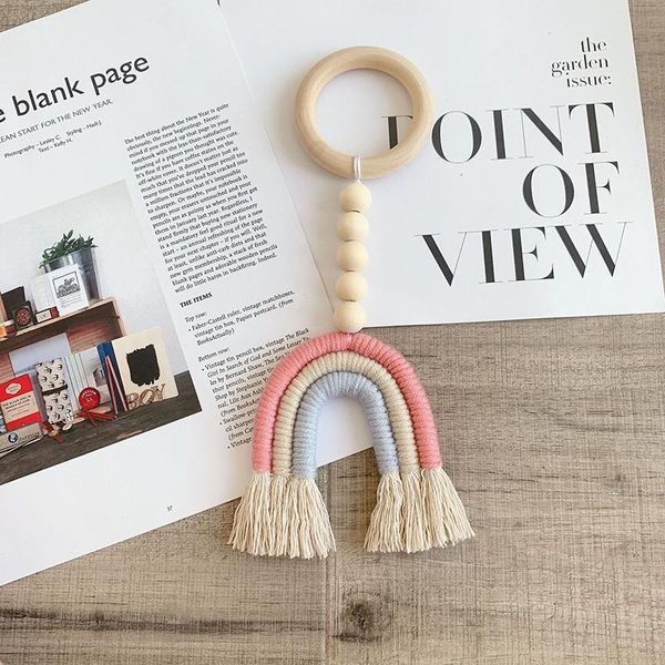 decorative objects & figurines handmade woven cotton rope rainbow decoration tassels natural wooden bead garland string wall hanging home de
decorative objects & figurines handmade woven cotton rope rainbow decoration tassels natural wooden bead garland string wall hanging home de