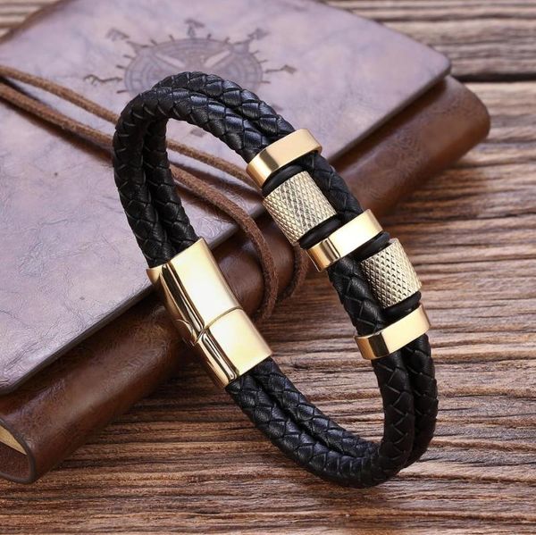 irregular pattern shape men's fashion stainless steel leather bracelet 3 colors classic for handsome boys birthday gift charm bracelets, Golden;silver
irregular pattern shape men's fashion stainless steel leather bracelet 3 colors classic for handsome boys birthday gift charm bracelets, Golden;silver