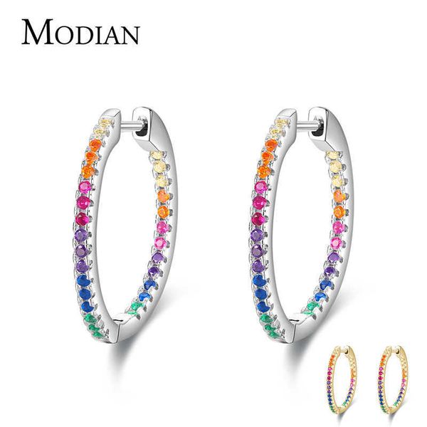 rainbow color sparkling earrings real 925 sterling silver circle zirconia hoop for women luxury wedding jewelry 210707, Golden;silver
rainbow color sparkling earrings real 925 sterling silver circle zirconia hoop for women luxury wedding jewelry 210707, Golden;silver