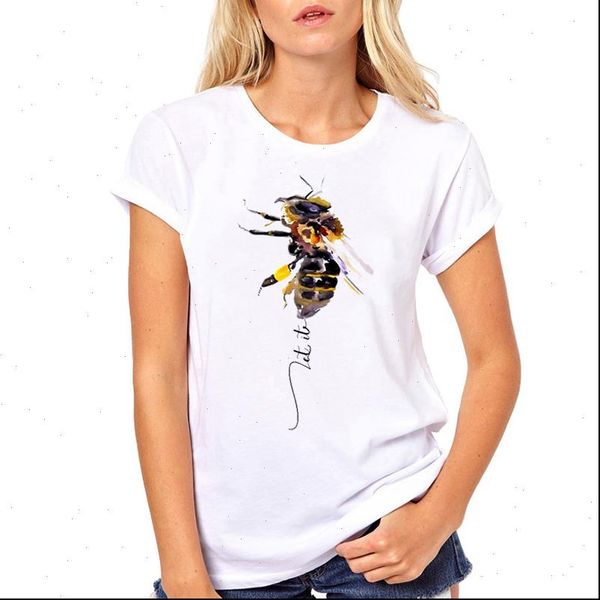 women t shirts clothes fashion cute let it bee animal cartoon graphic short sleeve ladies woman harajuku tee shirt, White
women t shirts clothes fashion cute let it bee animal cartoon graphic short sleeve ladies woman harajuku tee shirt, White
