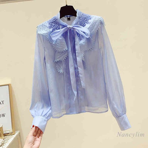 skirt blue chiffon blouse ladies sleeve shirts 2021 spring elegant women's shirt, Black
skirt blue chiffon blouse ladies sleeve shirts 2021 spring elegant women's shirt, Black
