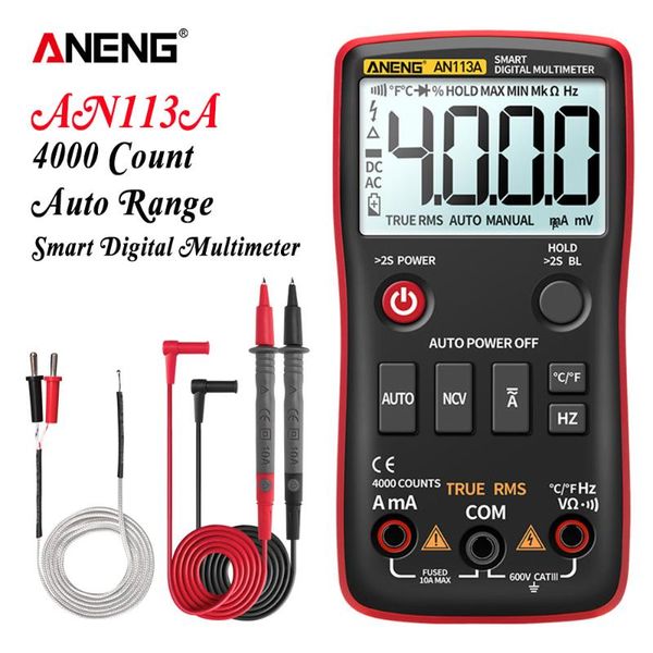 multimeters aneng an113a digital multimeter true rms with temperature tester 4000 counts auto-ranging ac/dc transistor voltage meter
multimeters aneng an113a digital multimeter true rms with temperature tester 4000 counts auto-ranging ac/dc transistor voltage meter