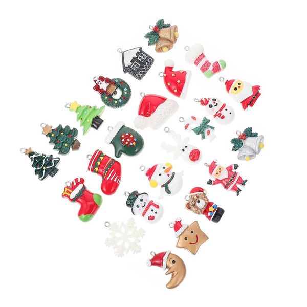 charms 24 pcs christmas style pendant key chain bag pendants diy jewelry accessories, Bronze;silver
charms 24 pcs christmas style pendant key chain bag pendants diy jewelry accessories, Bronze;silver