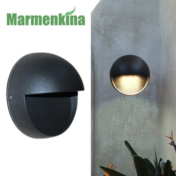 6w round moisture-proof wall light simple balcony outdoor black aluminum waterproof light. lamp
6w round moisture-proof wall light simple balcony outdoor black aluminum waterproof light. lamp