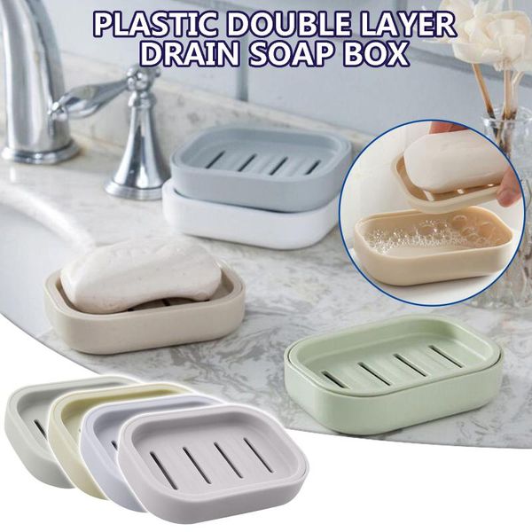 home daily household square creative personality simple and fresh plastic double drain soap box student dormitory rack dishes
home daily household square creative personality simple and fresh plastic double drain soap box student dormitory rack dishes