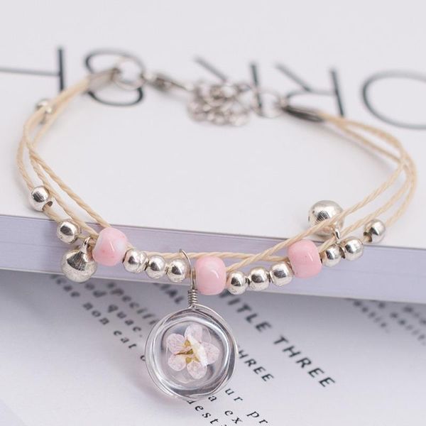 charm bracelets glass dried flower plant bracelet female fashion simple personality trendy cherry blossom student jewelry, Golden;silver
charm bracelets glass dried flower plant bracelet female fashion simple personality trendy cherry blossom student jewelry, Golden;silver