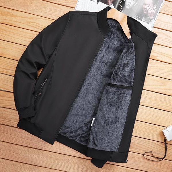 men's jackets jacket men autumn winter stand collar middle-aged velvet thick warm casual outerwear fleece long sleeve windproof, Black;brown
men's jackets jacket men autumn winter stand collar middle-aged velvet thick warm casual outerwear fleece long sleeve windproof, Black;brown