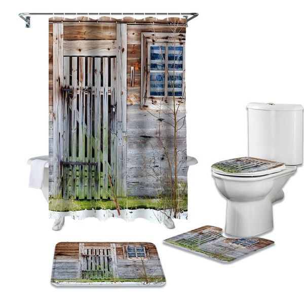 wooden door moss barn farm bathroom set durable fabric waterproof shower curtain rug carpet toilet lid cover bath mat curtains
wooden door moss barn farm bathroom set durable fabric waterproof shower curtain rug carpet toilet lid cover bath mat curtains
