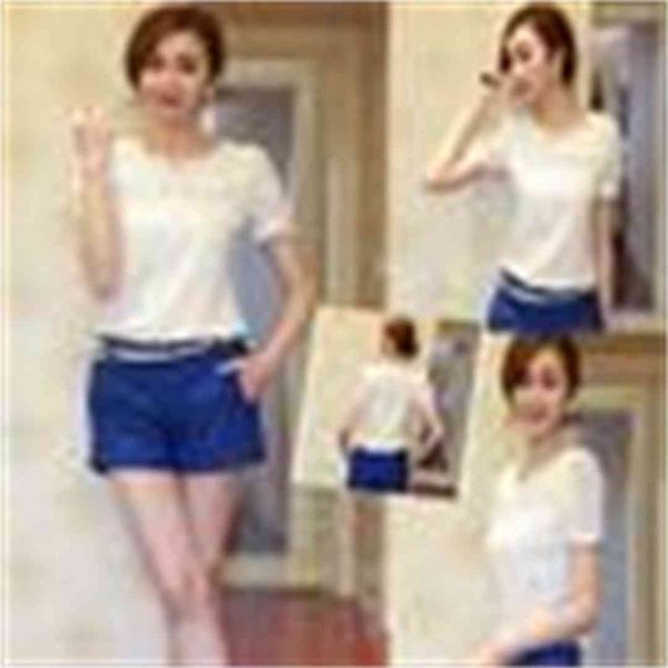 wholesale-2015 fashion women lace short sleeve v neck blusas doll chiffon blouse, regular women roupas femininas plus size anne, White
wholesale-2015 fashion women lace short sleeve v neck blusas doll chiffon blouse, regular women roupas femininas plus size anne, White