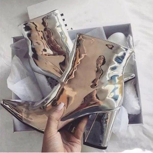 boots thick high heels women ankle pointed toe zip footwear pu patent leather female boot shoes fashion woman, Black
boots thick high heels women ankle pointed toe zip footwear pu patent leather female boot shoes fashion woman, Black