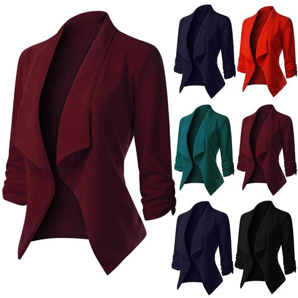 women's suits & blazers women coat suit cardigan work office 3/4 sleeve jacket formal solid, White;black
women's suits & blazers women coat suit cardigan work office 3/4 sleeve jacket formal solid, White;black