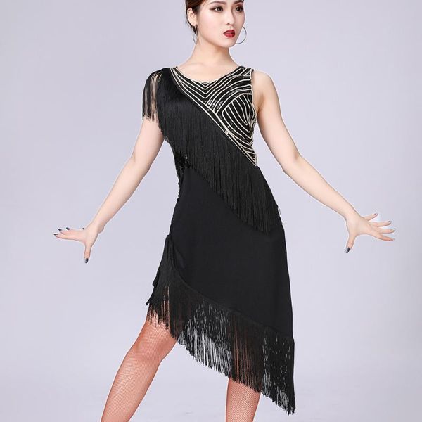 casual dresses women sequin fringe dress v-neck sleeveless ballroom cha party tassel sequined high low hem bodycon dance, Black;gray
casual dresses women sequin fringe dress v-neck sleeveless ballroom cha party tassel sequined high low hem bodycon dance, Black;gray