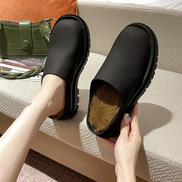 slippers 2021 spring autumn chunky pu leather shallow slides women flip flops wedges sandals casual beach cozy designer lady, Black
slippers 2021 spring autumn chunky pu leather shallow slides women flip flops wedges sandals casual beach cozy designer lady, Black
