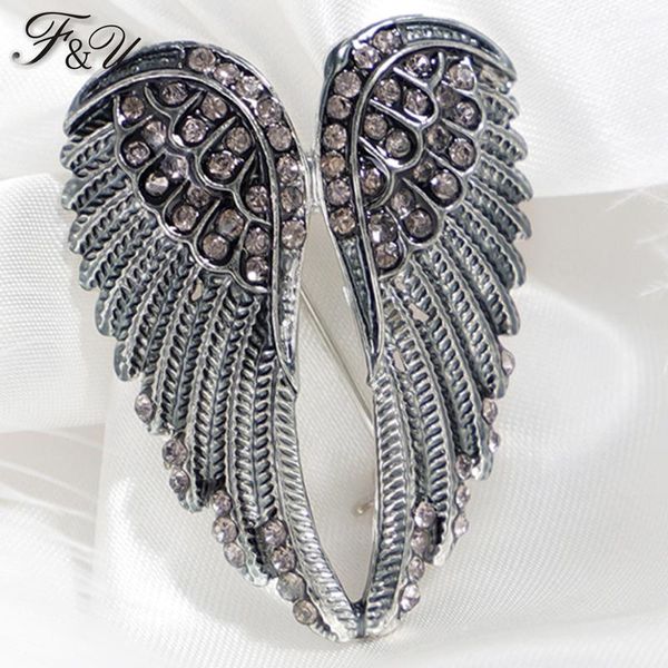 pins, brooches f&u fashion vintage crystal angel wing brooch pins jewelry women mens cute enamel 2 colours choice, Gray
pins, brooches f&u fashion vintage crystal angel wing brooch pins jewelry women mens cute enamel 2 colours choice, Gray