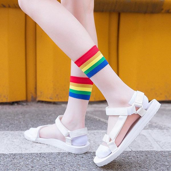 socks & hosiery summer candy colors rainbow striped harajuku crystal silk fashion retro casual women, Black;white
socks & hosiery summer candy colors rainbow striped harajuku crystal silk fashion retro casual women, Black;white
